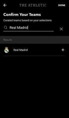 The Athletic android App screenshot 1